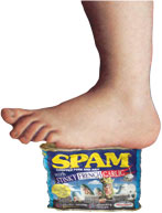 Foot crushing spam